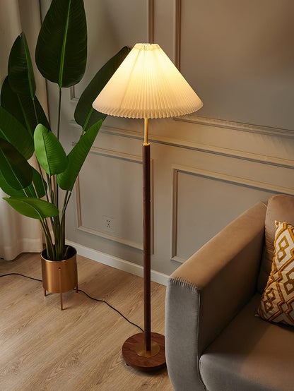 Pleated Tall Lamp Floor Lamp