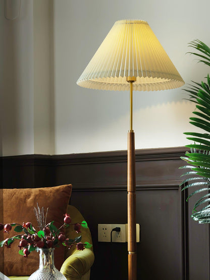 Pleated Tall Lamp Floor Lamp