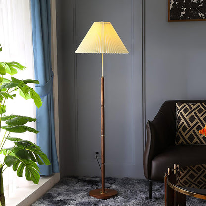 Pleated Tall Lamp Floor Lamp