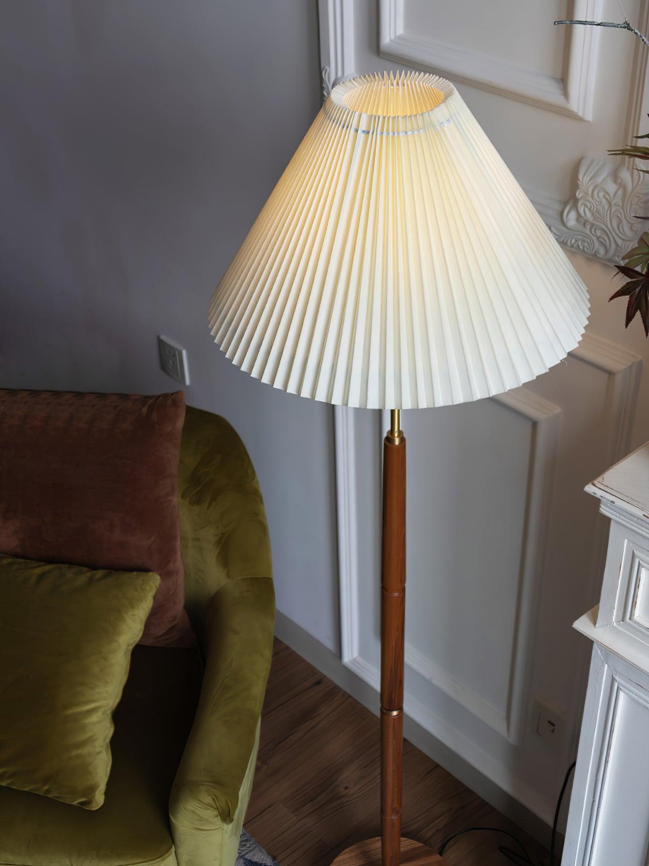 Pleated Tall Lamp Floor Lamp