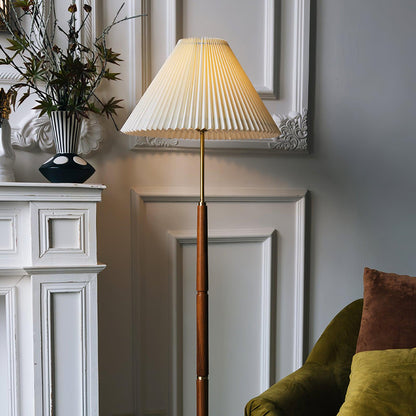 Pleated Tall Lamp Floor Lamp