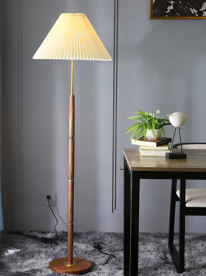 Pleated Tall Lamp Floor Lamp