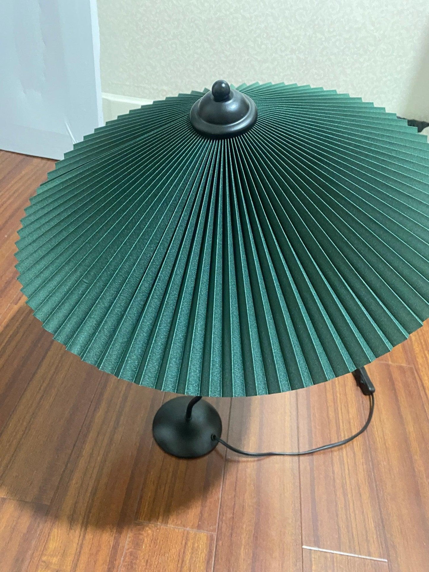 Pleated Hat Portable lamp Table Lamp