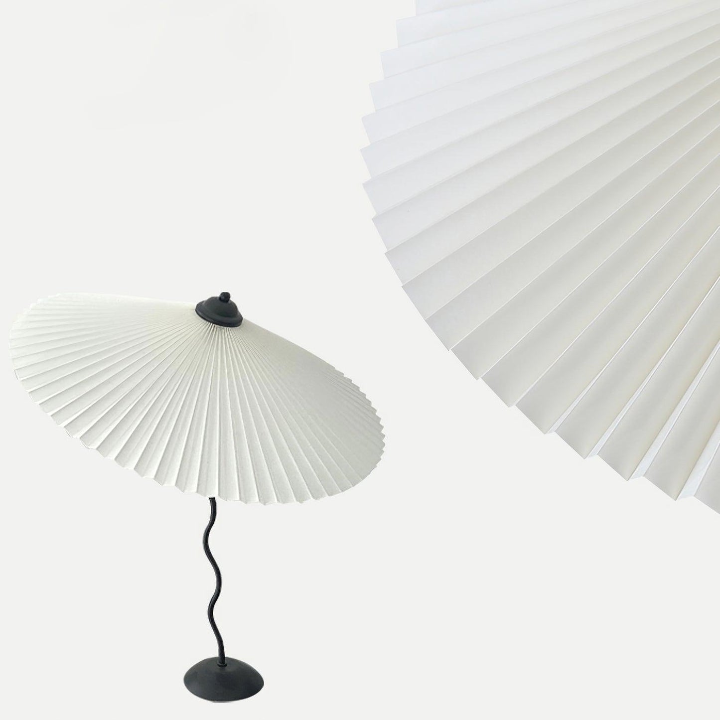 Pleated Hat Portable lamp Table Lamp