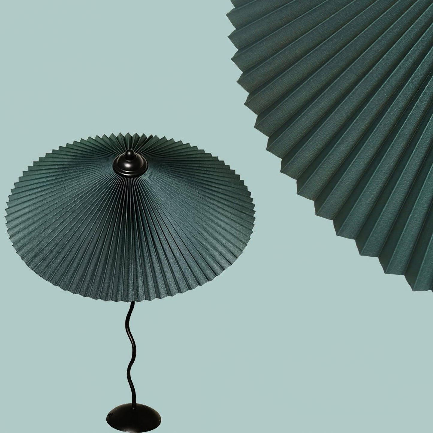 Pleated Hat Portable lamp Table Lamp