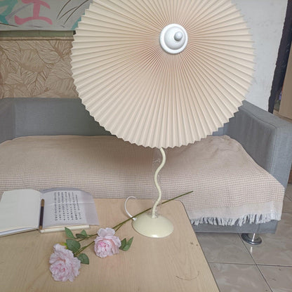 Pleated Hat Portable lamp Table Lamp