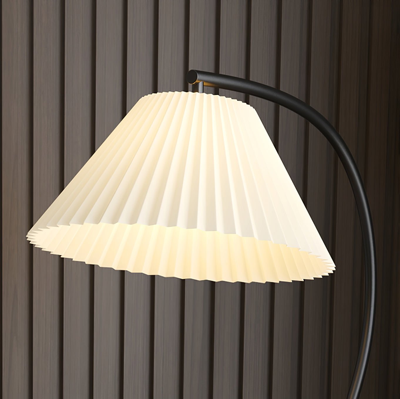 Pleated Nightstand Reading Lamp Floor Light