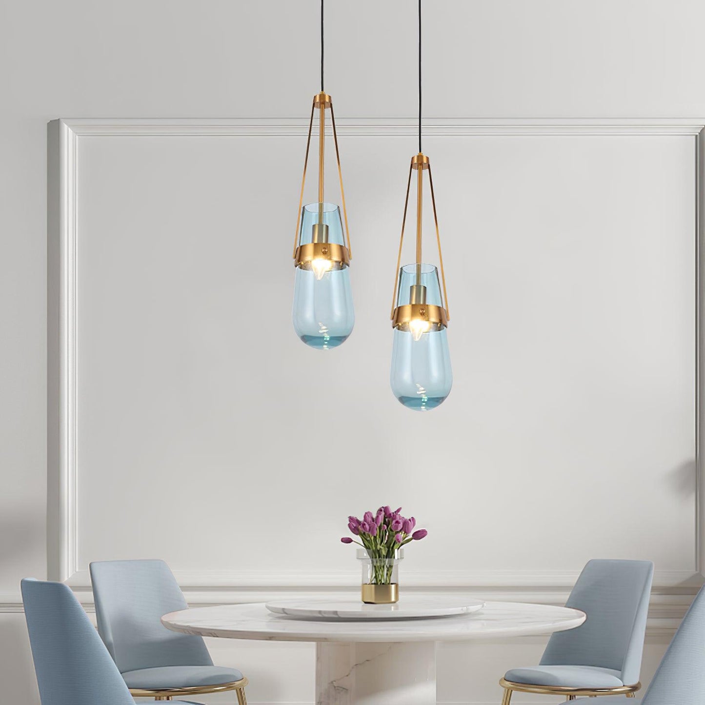 Poble Glass Hanging light Pendant Light