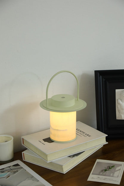 Pod Portable Rechargeable Alabaster Table Lamp