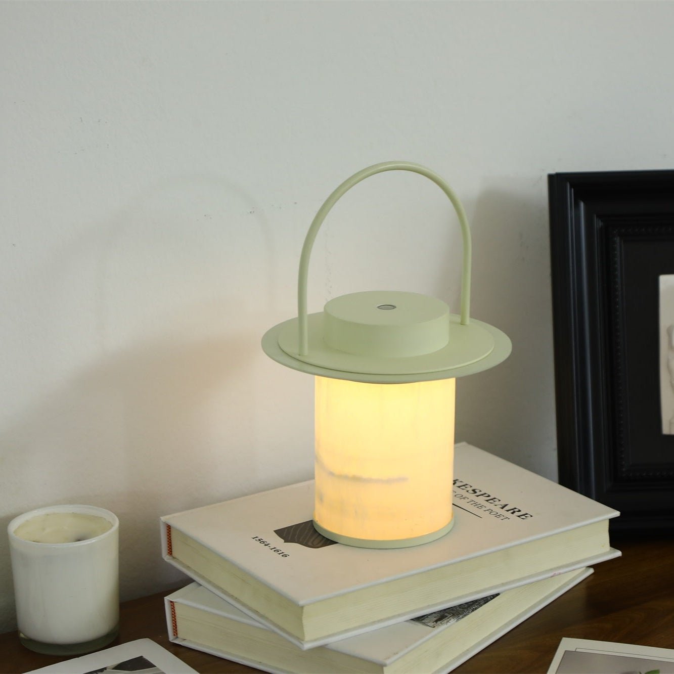 Pod Portable Rechargeable Alabaster Table Lamp