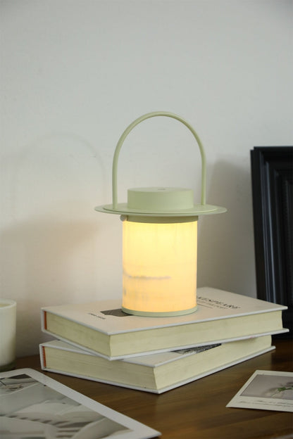Pod Portable Rechargeable Alabaster Table Lamp