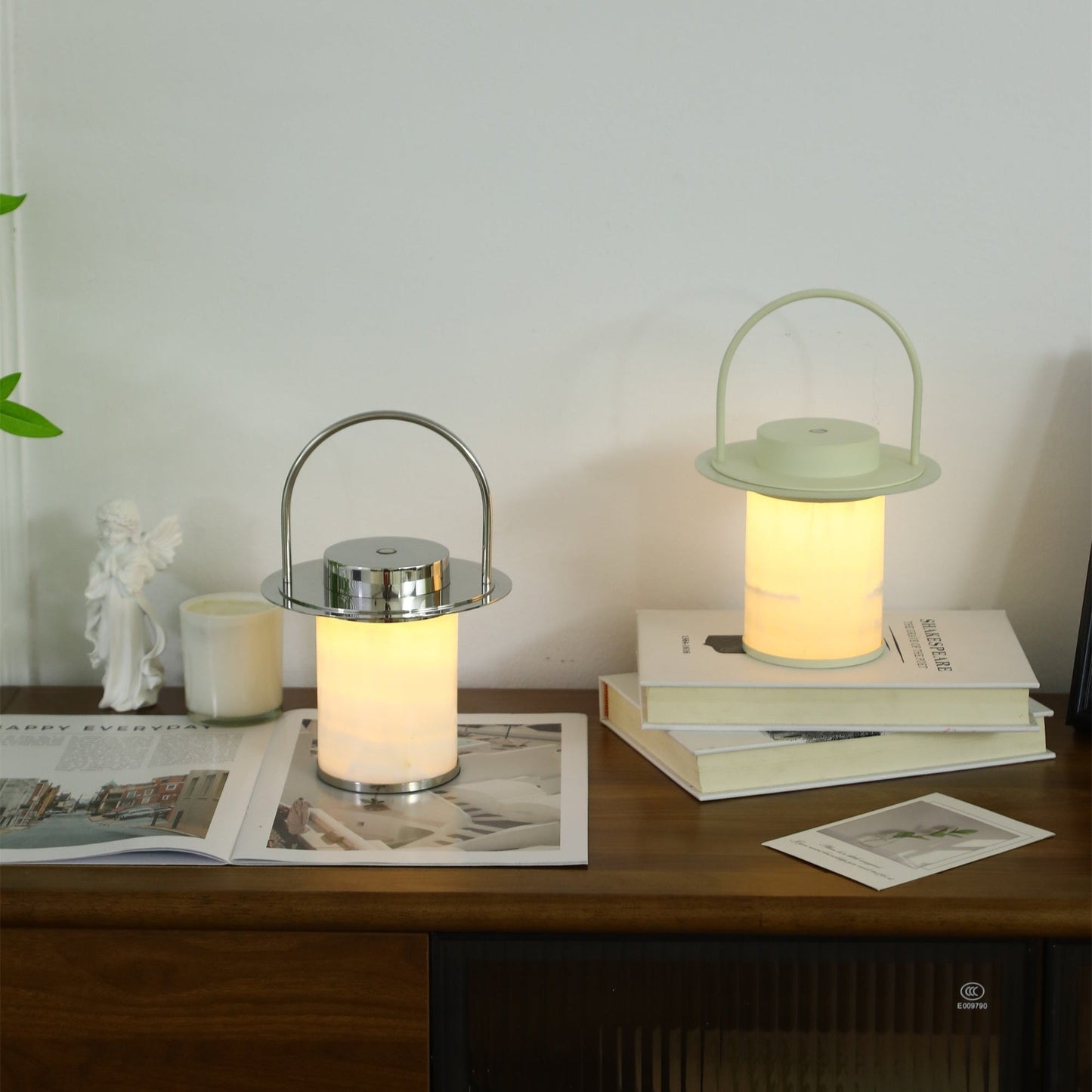 Pod Portable Rechargeable Alabaster Table Lamp