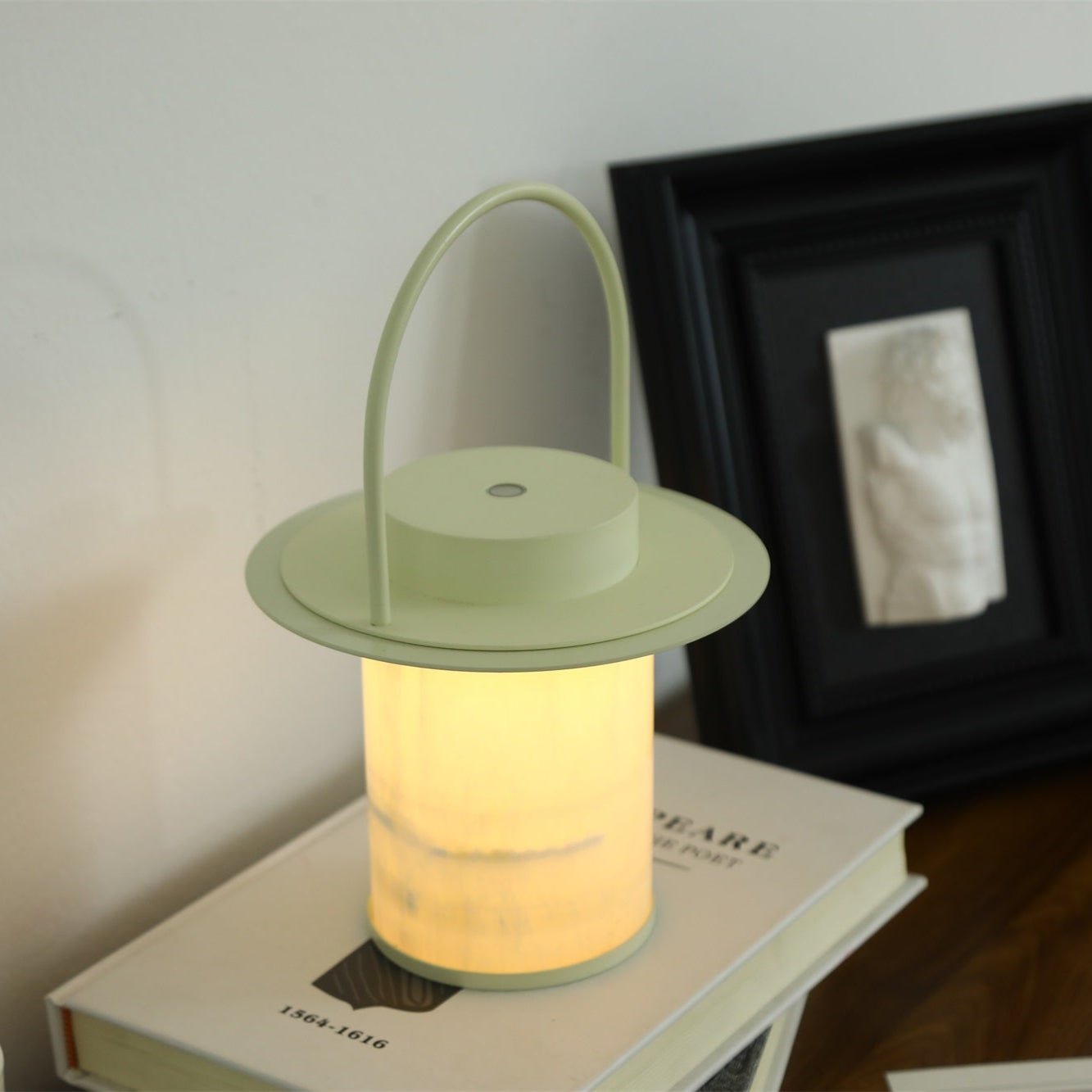 Pod Portable Rechargeable Alabaster Table Lamp