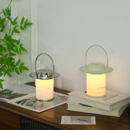 Pod Portable Rechargeable Alabaster Table Lamp