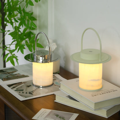 Pod Portable Rechargeable Alabaster Table Lamp