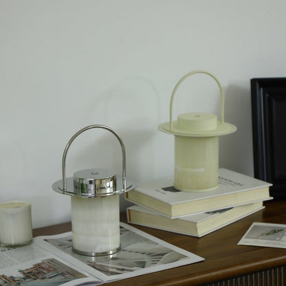 Pod Portable Rechargeable Alabaster Table Lamp