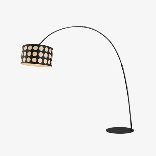 Polka Arc Fabric Free-standing Lamp Floor Lamp