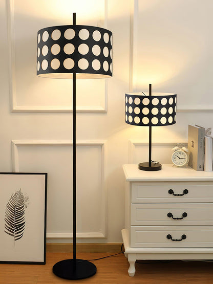 Polka Arc Fabric Free-standing Lamp Floor Lamp