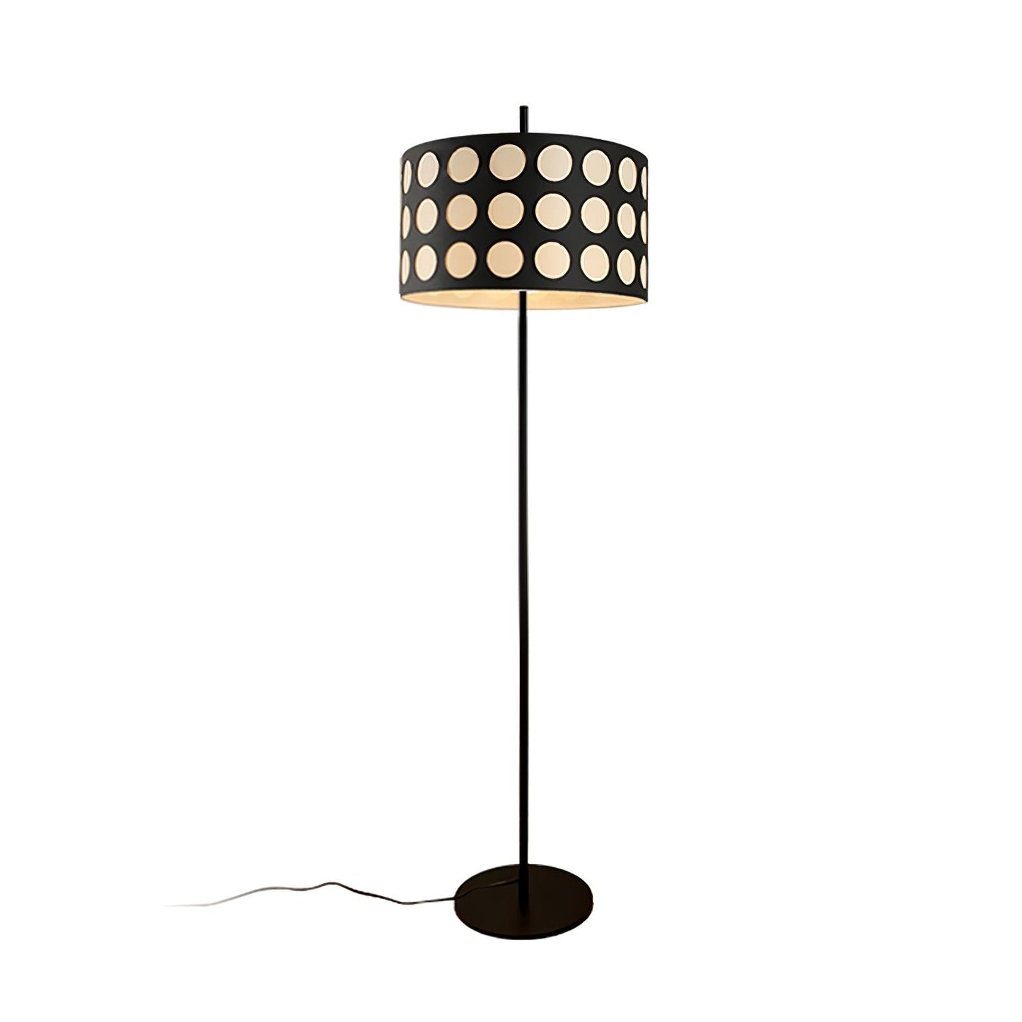 Polka Arc Fabric Free-standing Lamp Floor Lamp