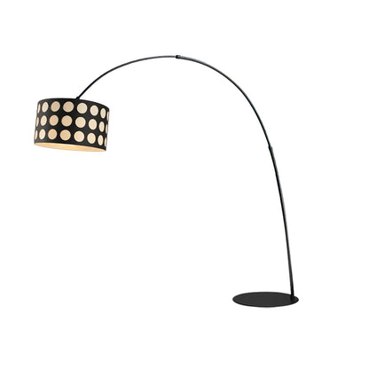 Polka Arc Fabric Free-standing Lamp Floor Lamp