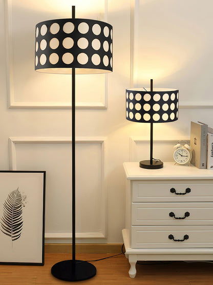 Polka Arc Fabric Free-standing Lamp Floor Lamp