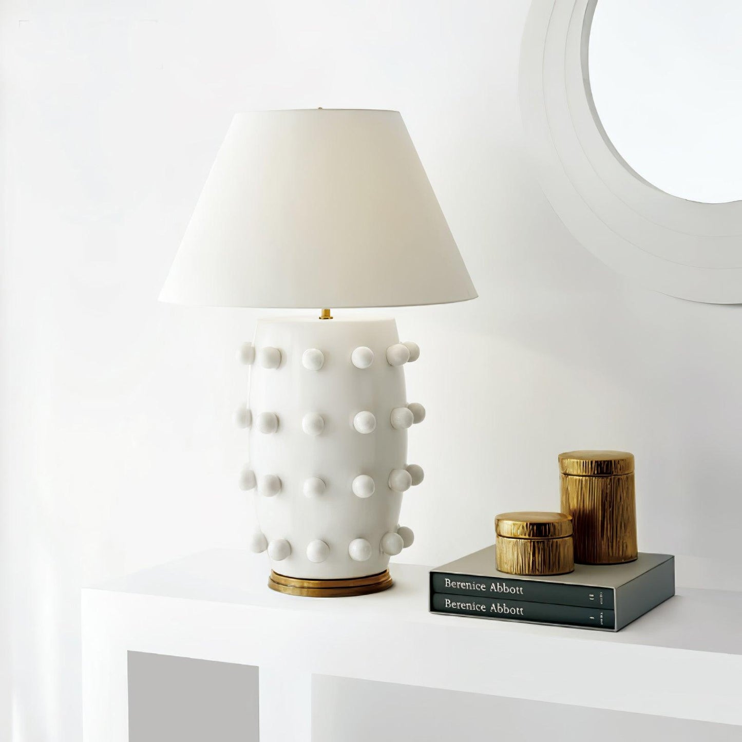 Polka Dot Porcelain Portable lamp Table Lamp