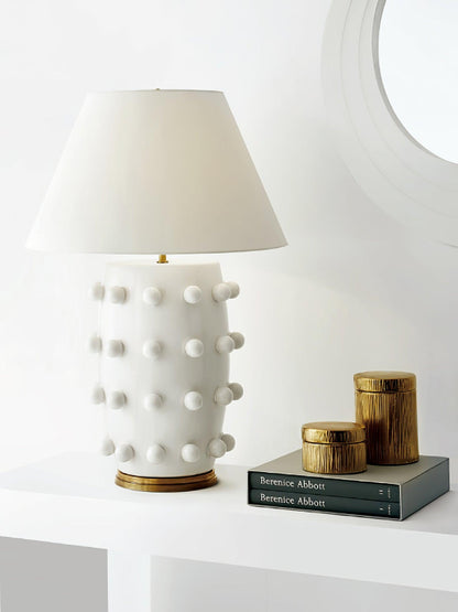 Polka Dot Porcelain Portable lamp Table Lamp