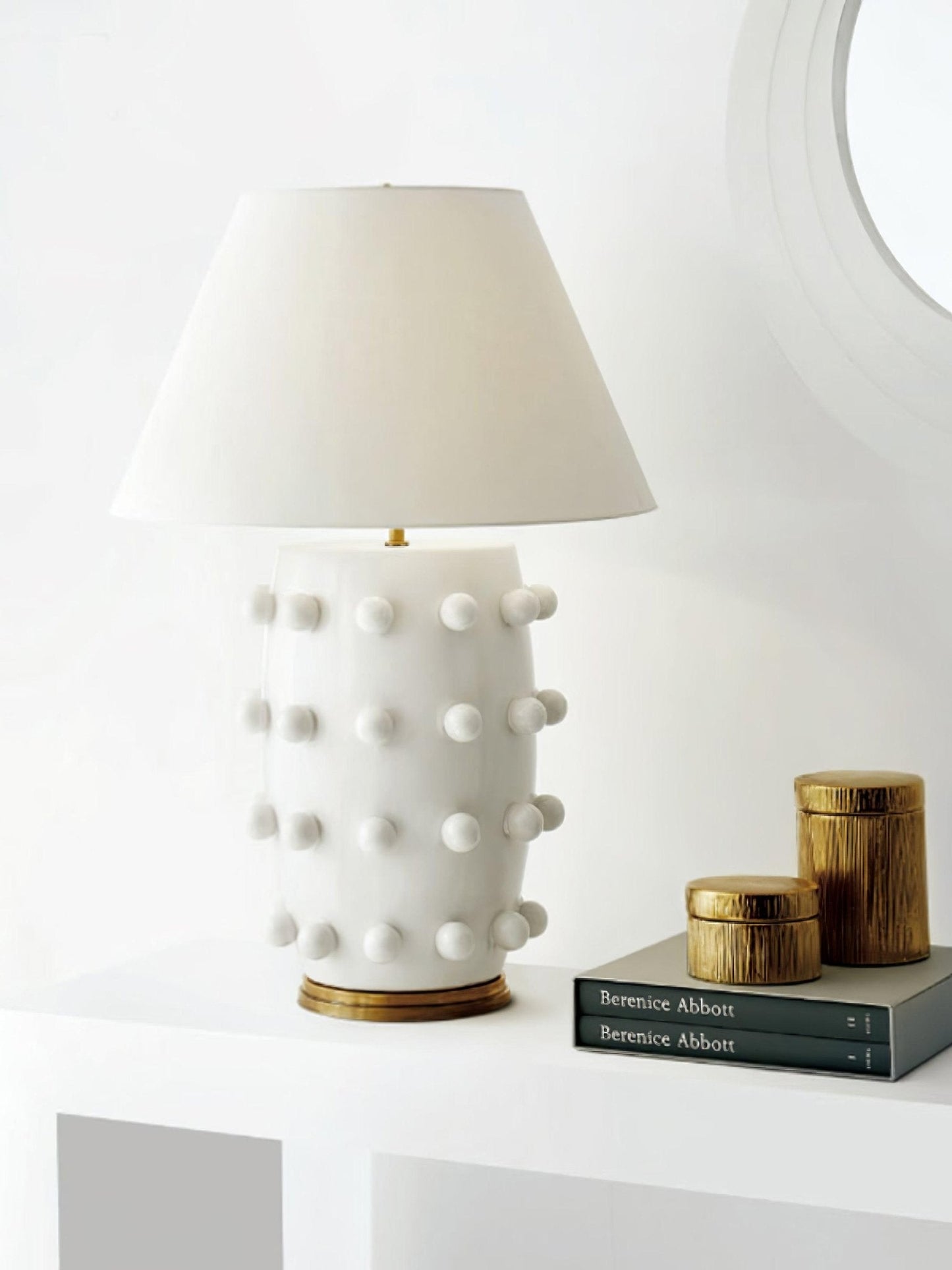 Polka Dot Porcelain Portable lamp Table Lamp