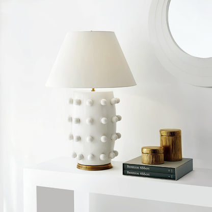 Polka Dot Porcelain Portable lamp Table Lamp