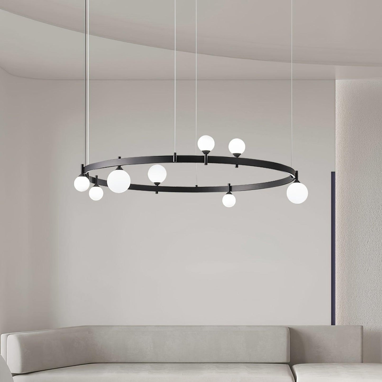 Pomi Round Crown Chandelier