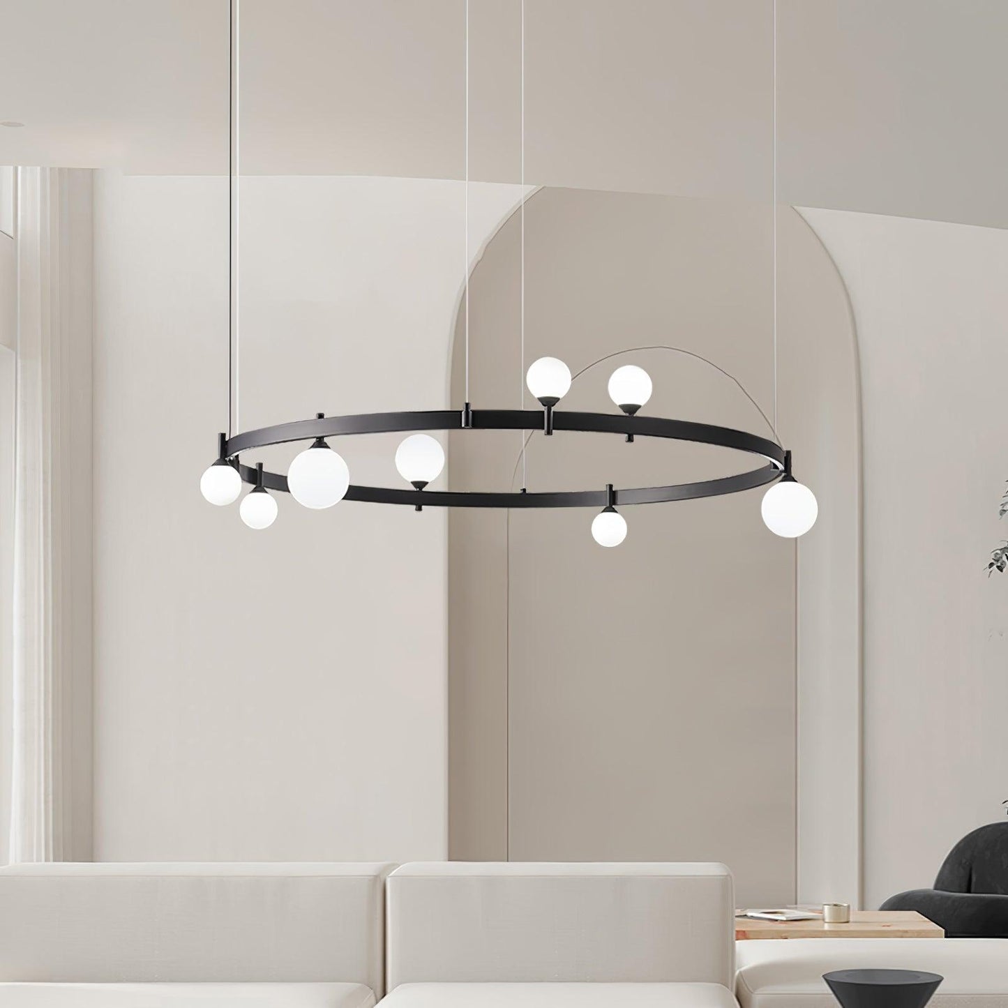 Pomi Round Crown Chandelier