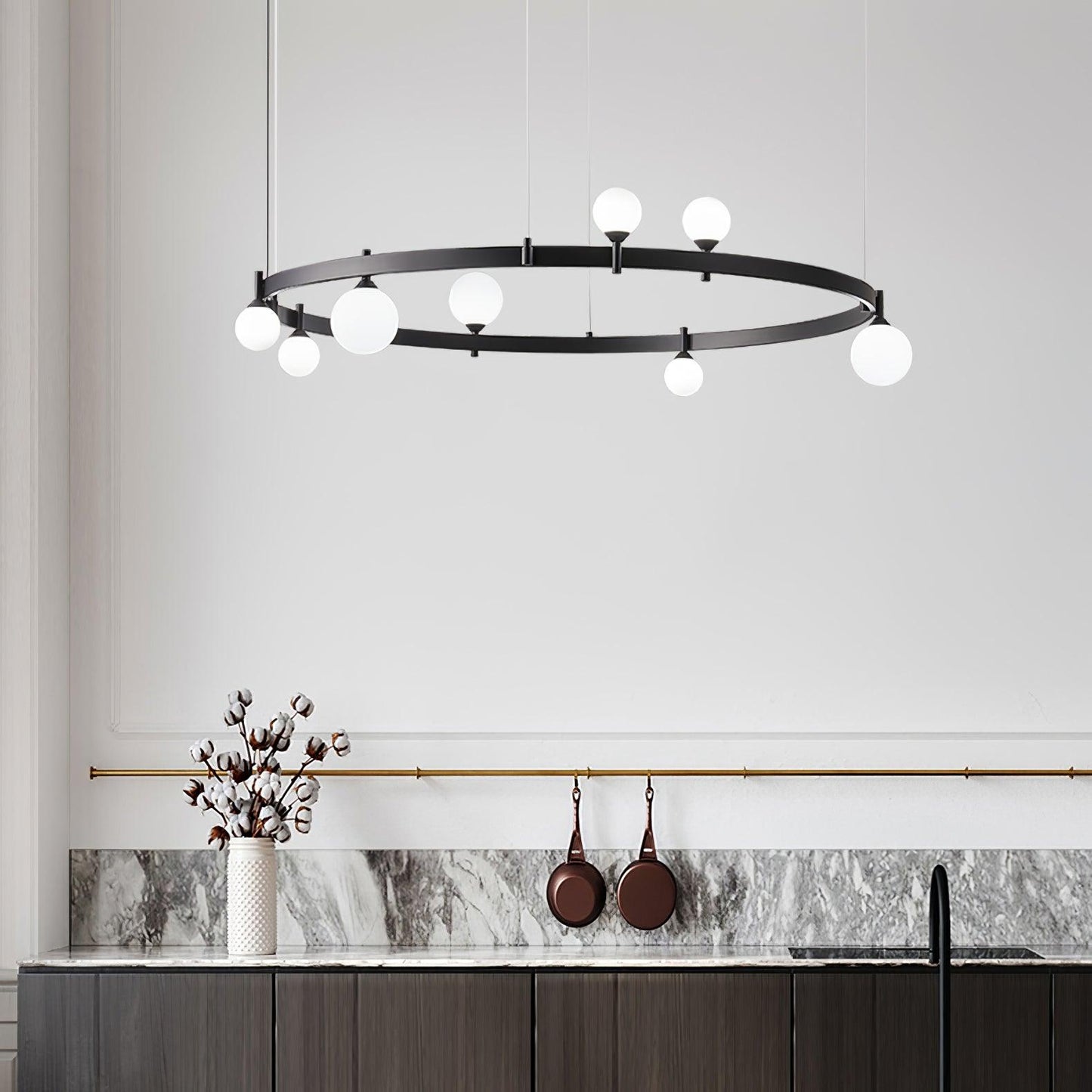 Pomi Round Crown Chandelier