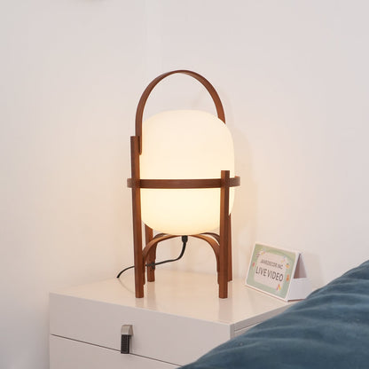 Portable Lantern Glass Side table lamp Table Lamp