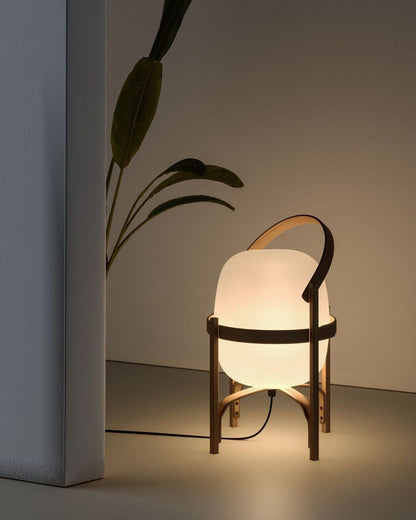 Portable Lantern Glass Side table lamp Table Lamp