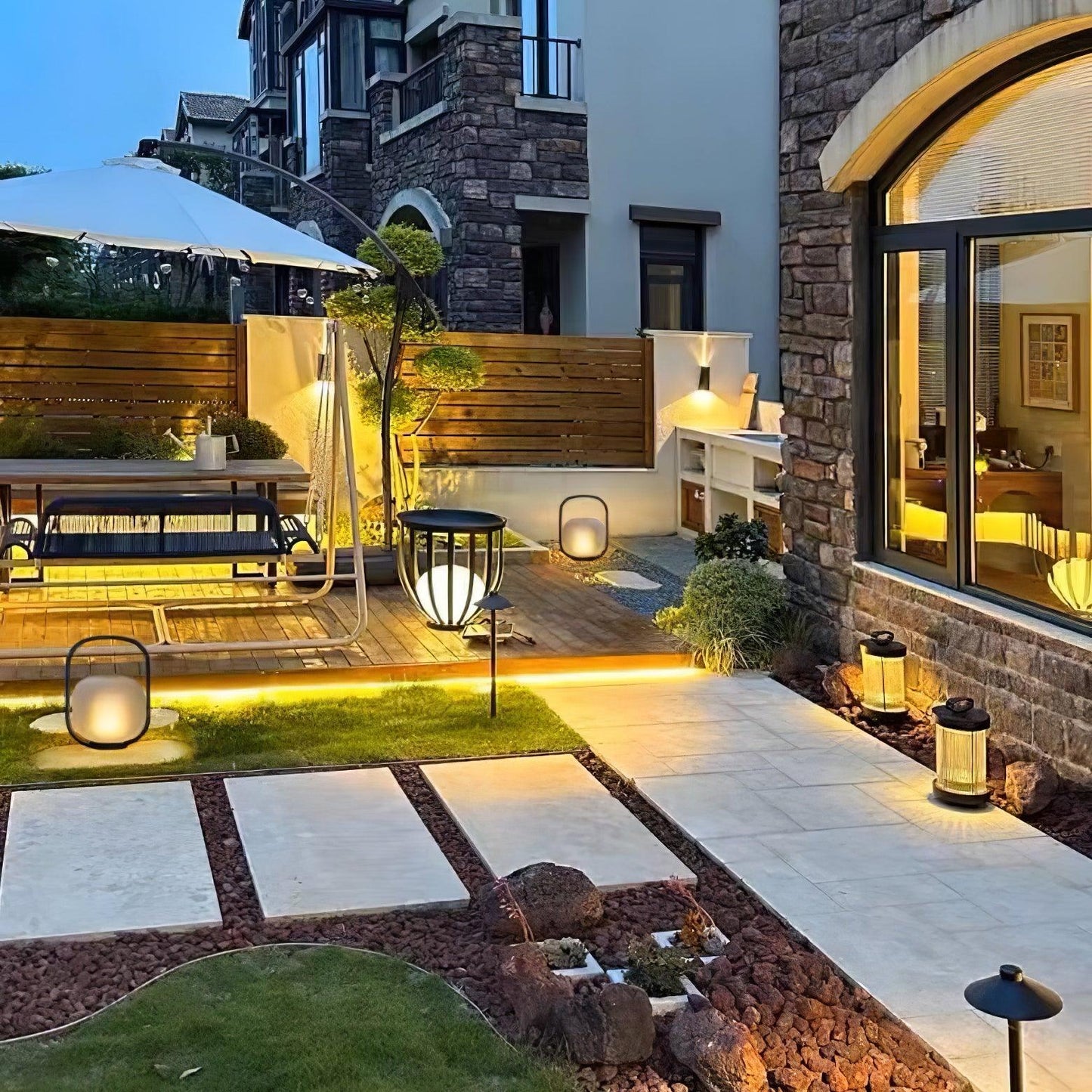 Portable Lantern Outdoor Side table lamp Table Lamp