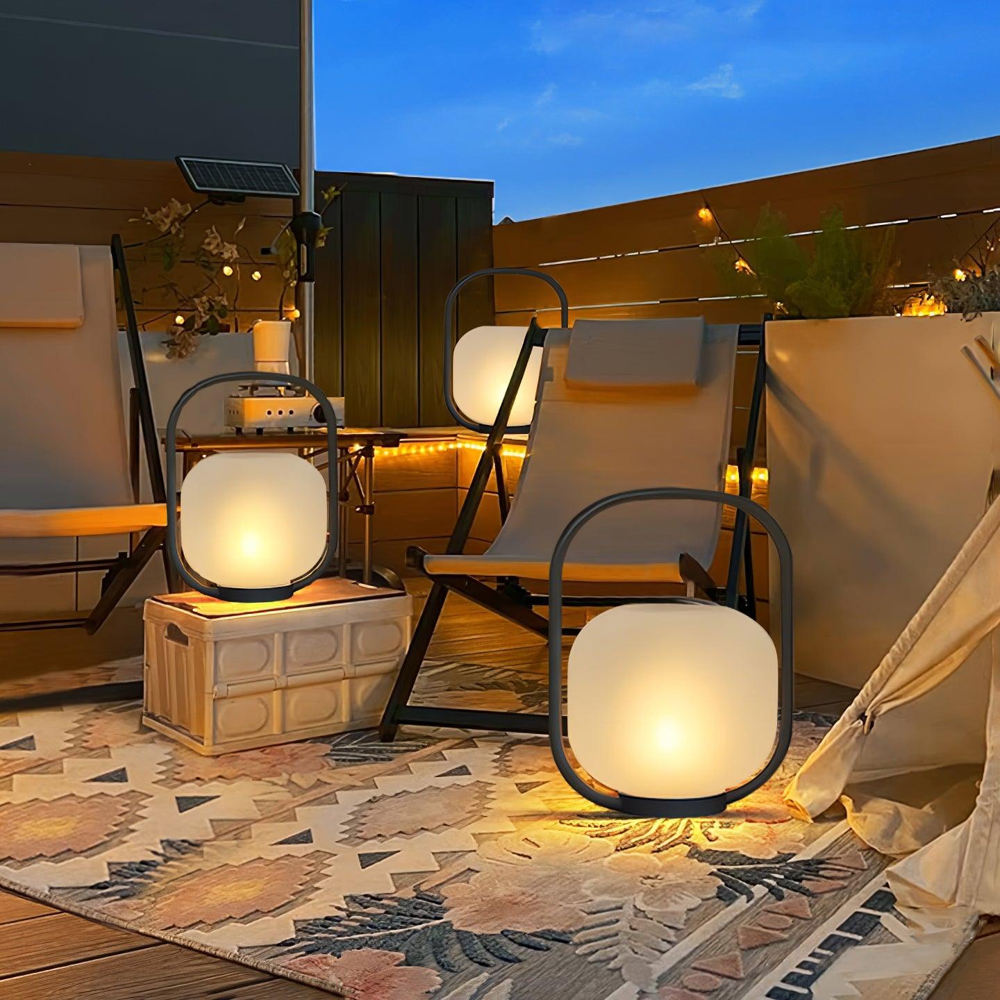 Portable Lantern Outdoor Side table lamp Table Lamp