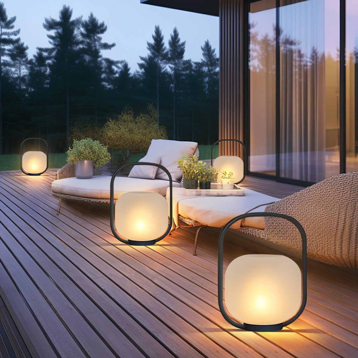 Portable Lantern Outdoor Side table lamp Table Lamp