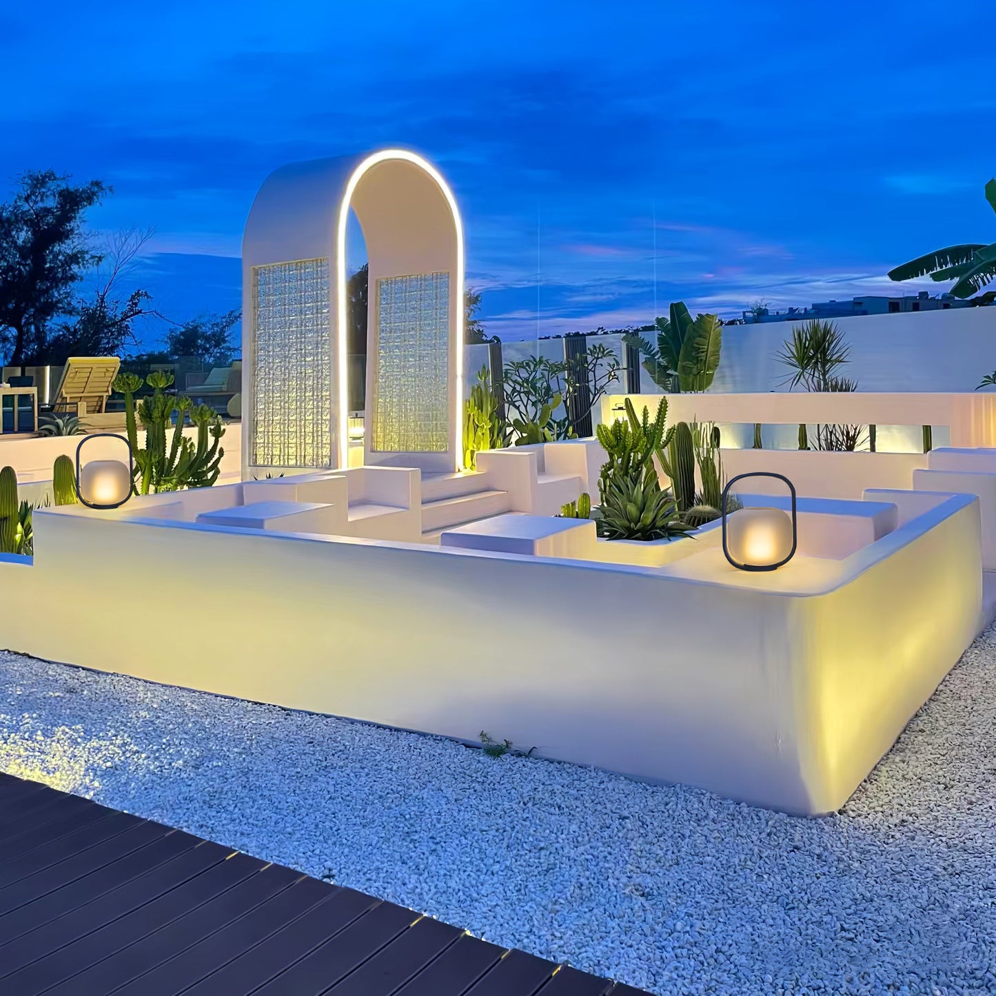 Portable Lantern Outdoor Side table lamp Table Lamp