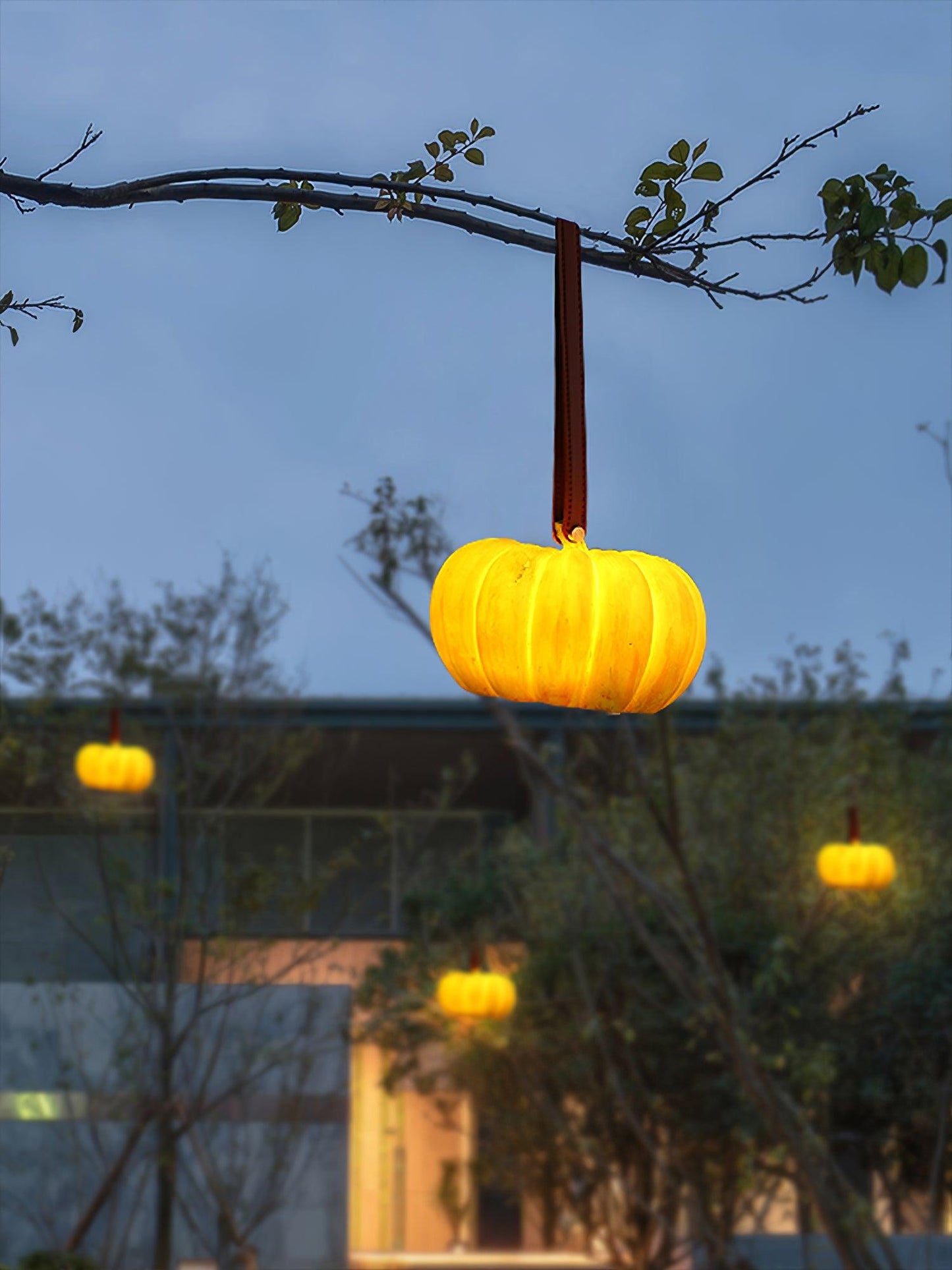 Portable Pumpkin Built-in Battery Bedside lamp Table Lamp