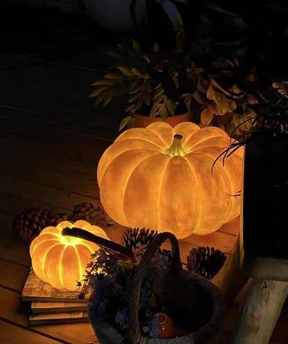 Portable Pumpkin Built-in Battery Bedside lamp Table Lamp