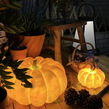 Portable Pumpkin Built-in Battery Bedside lamp Table Lamp