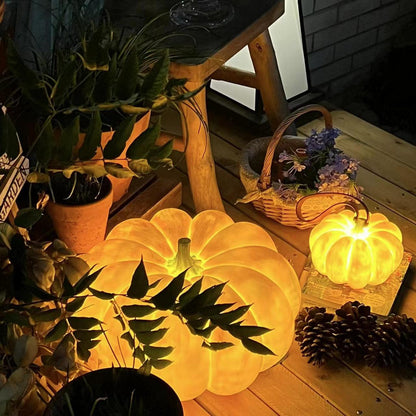 Portable Pumpkin Built-in Battery Bedside lamp Table Lamp