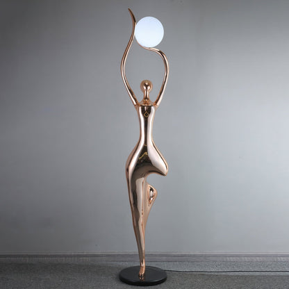 Pose Yoga Sculpture Floor Lamp
