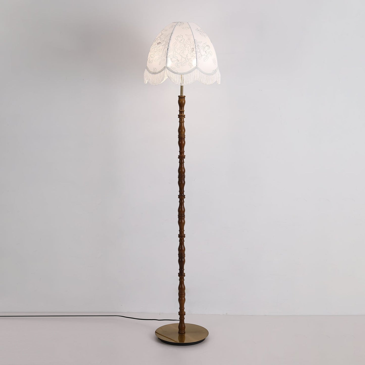 Printed Tassel Uplight Lamp Floor Lamp