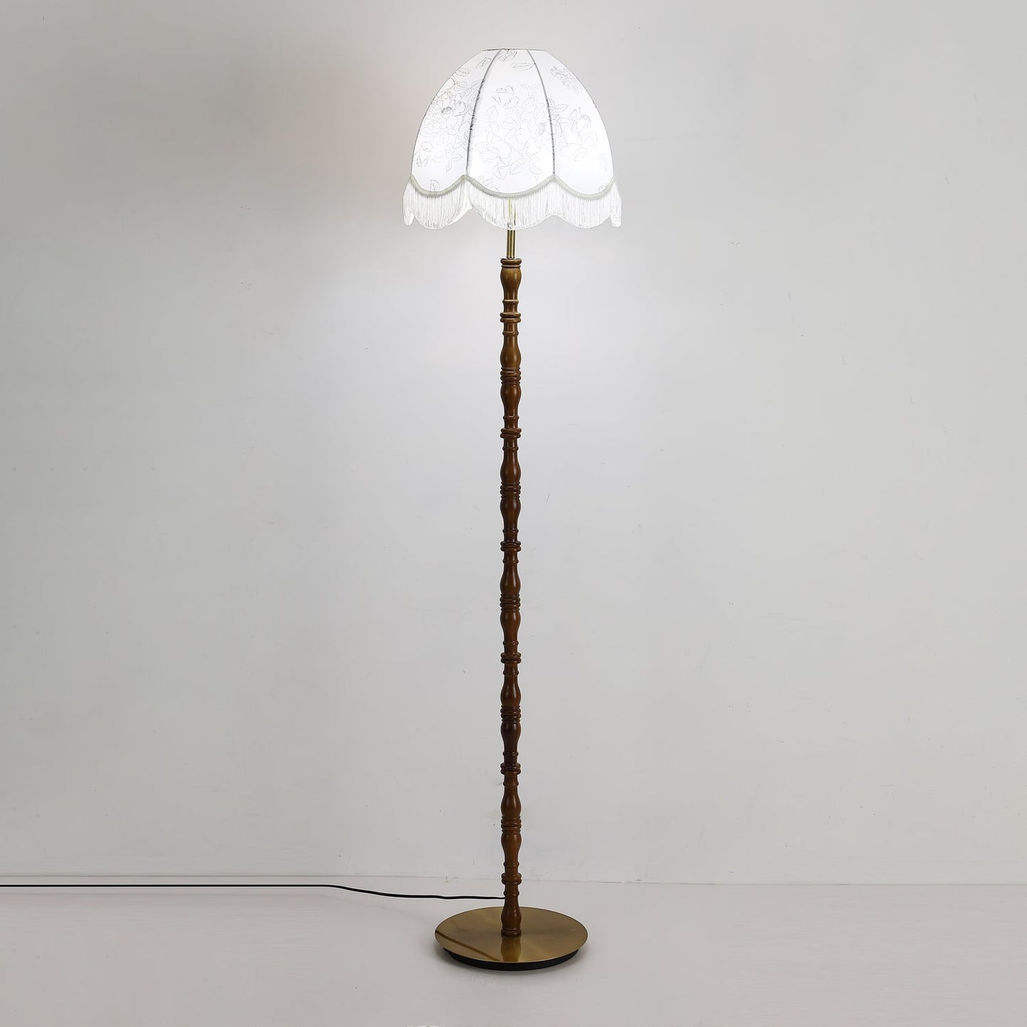 Printed Tassel Uplight Lamp Floor Lamp