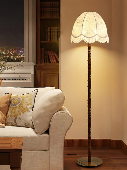 Printed Tassel Uplight Lamp Floor Lamp