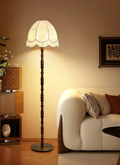 Printed Tassel Uplight Lamp Floor Lamp