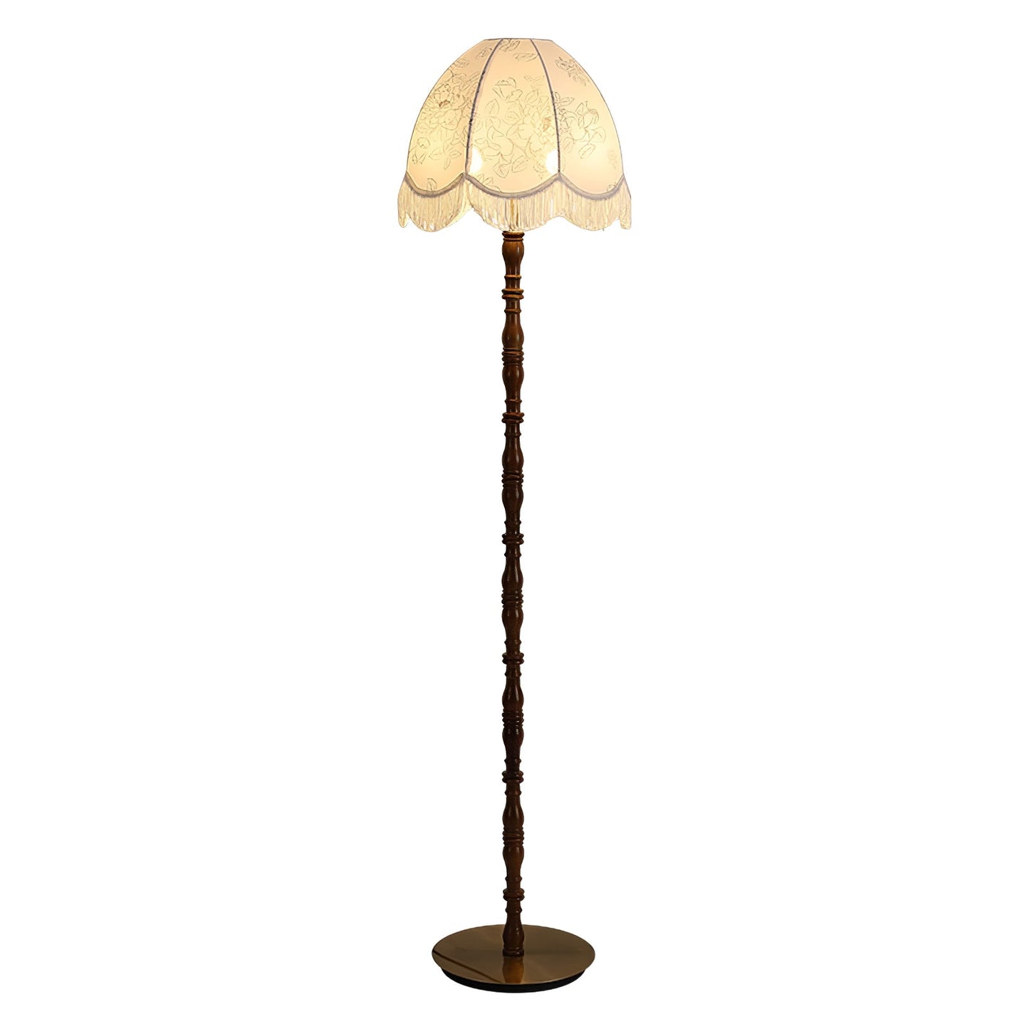 Printed Tassel Uplight Lamp Floor Lamp