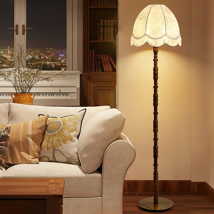 Printed Tassel Uplight Lamp Floor Lamp