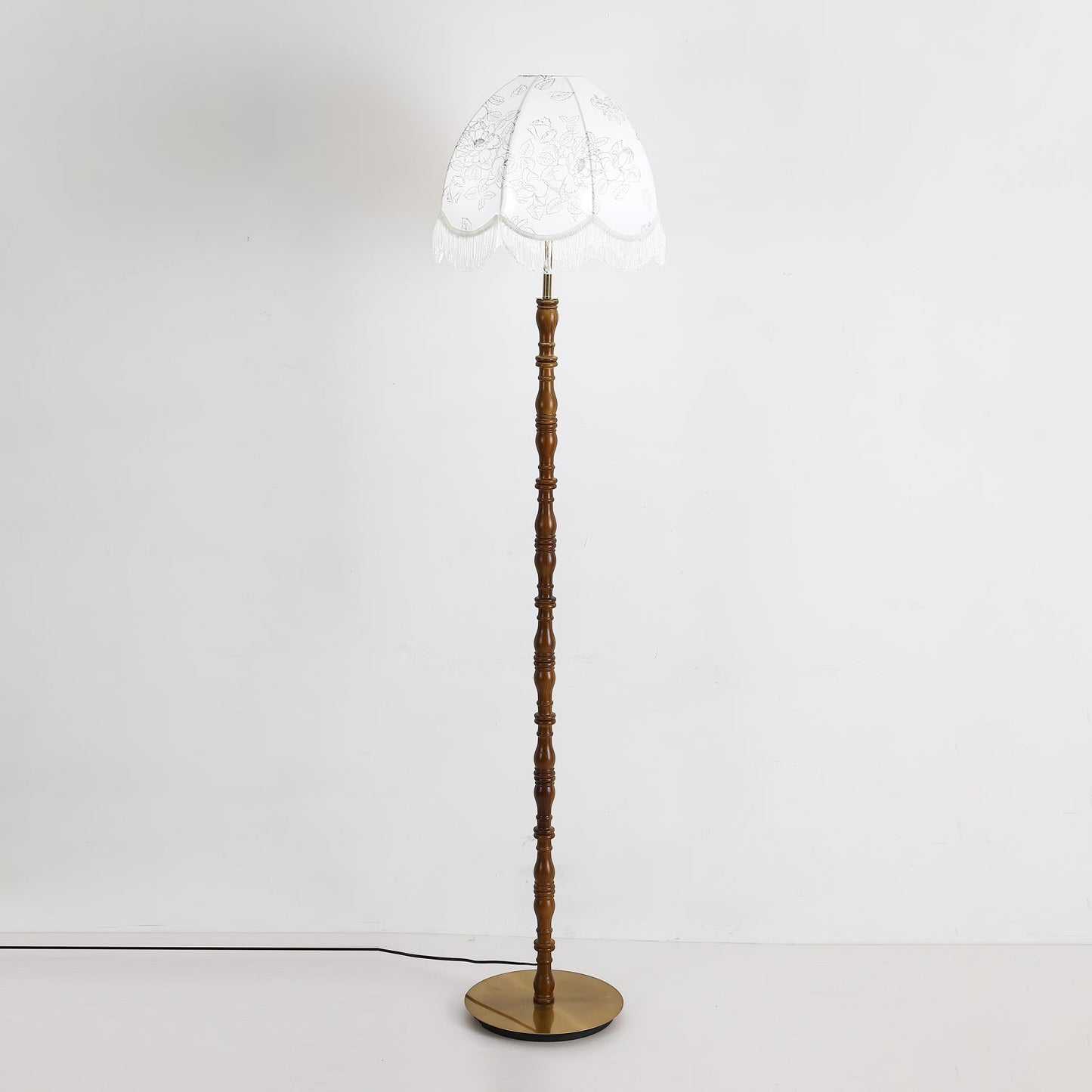 Printed Tassel Uplight Lamp Floor Lamp